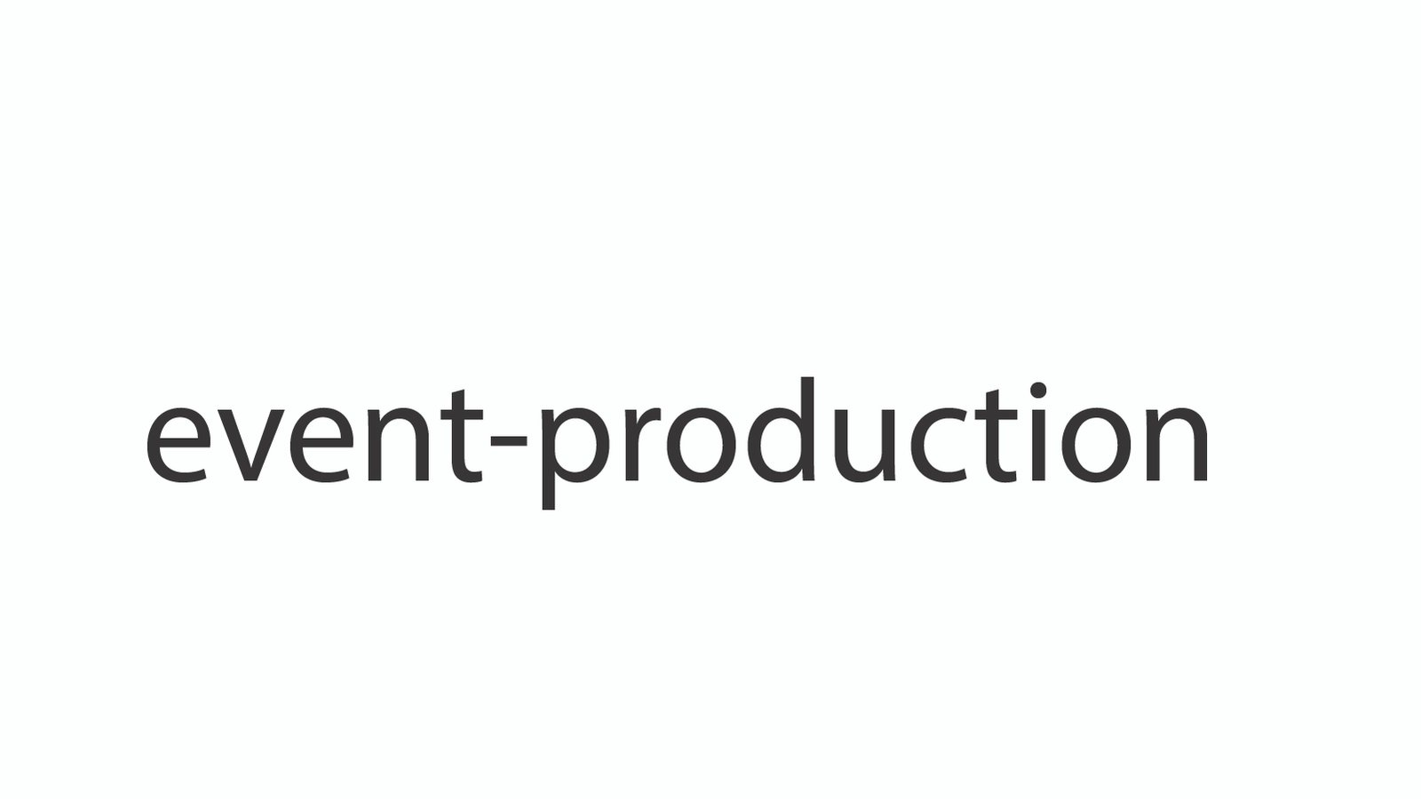 Event Production